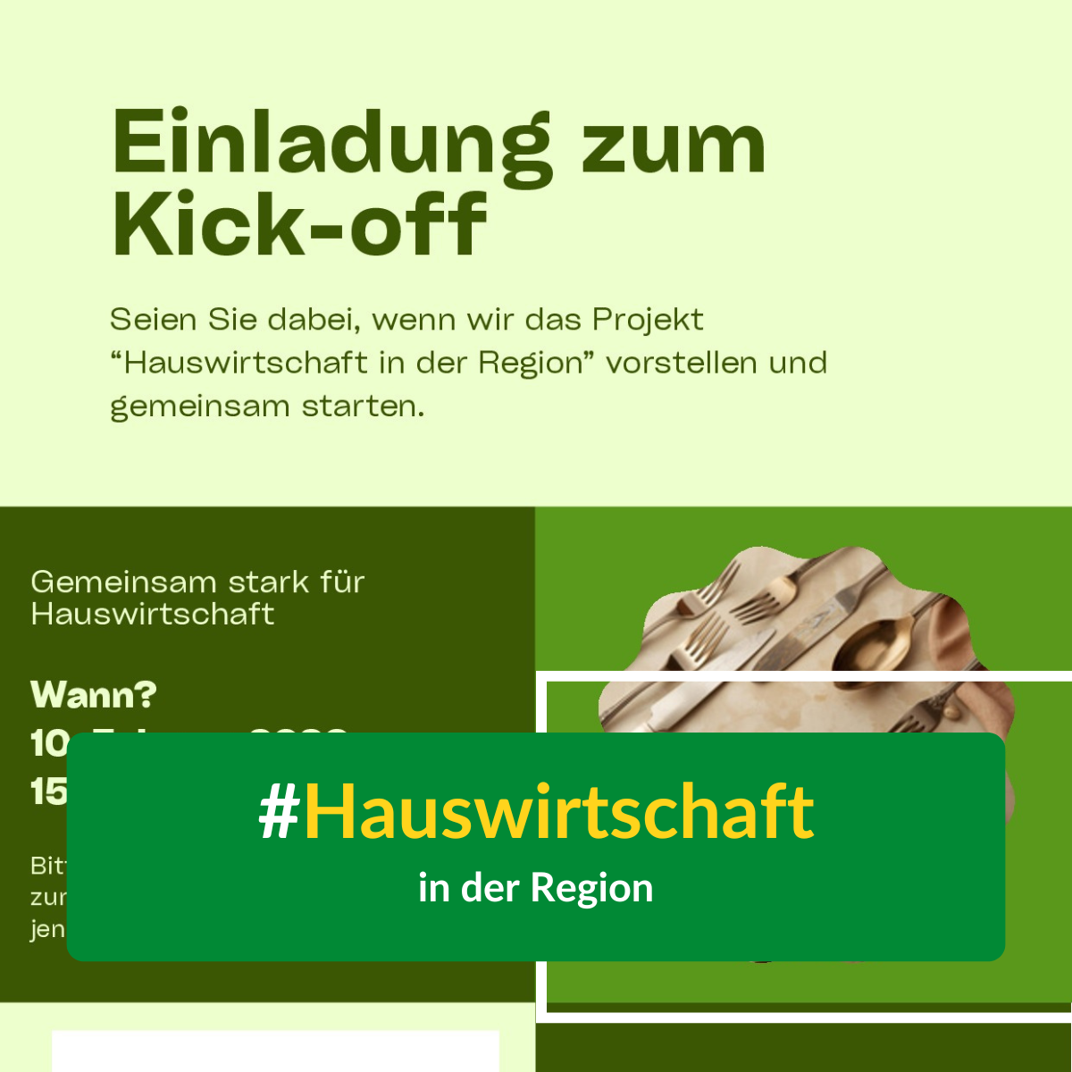 Kickoff Hauswirtschaft in der Region