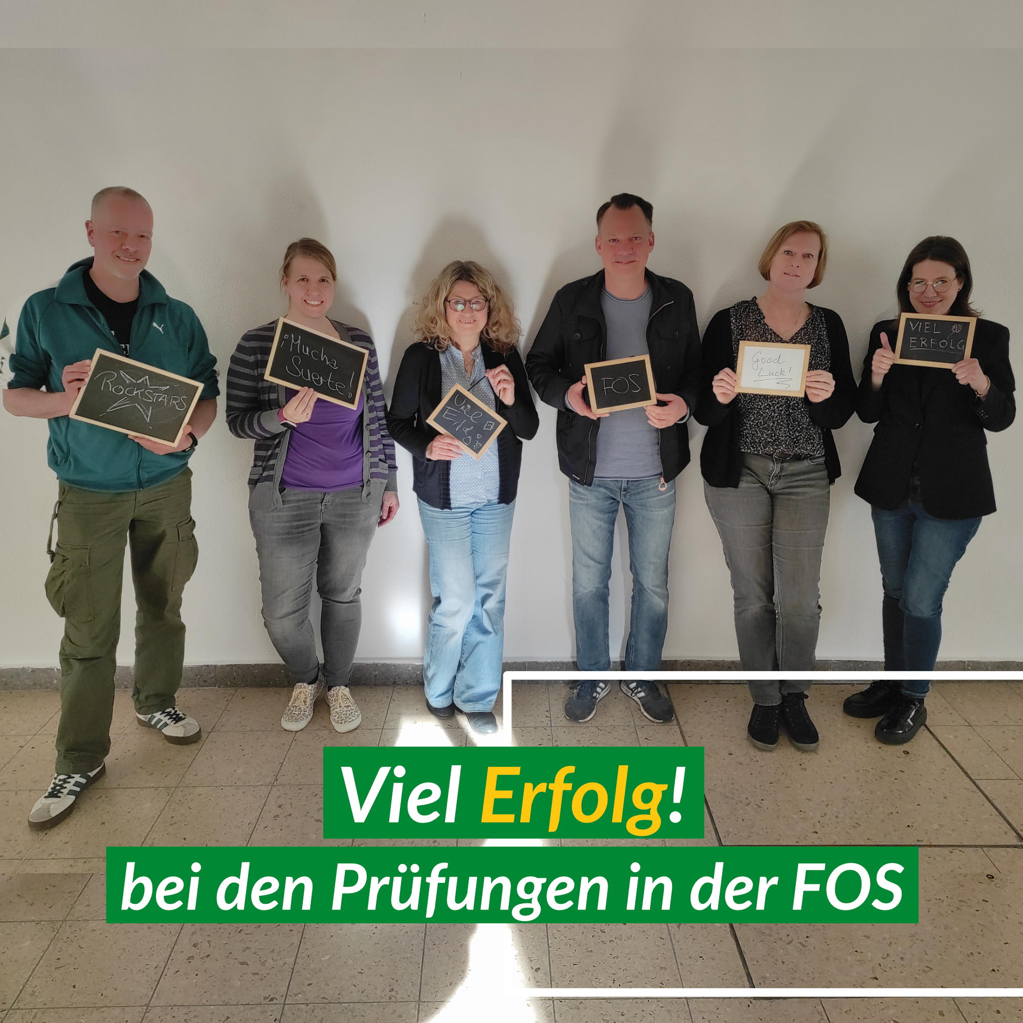 Viel Erfolg bei den FOS Prüfungen
