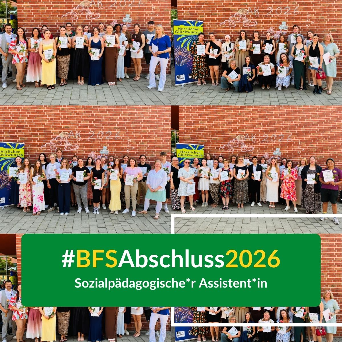Entlassungsfeier der Berufsfachschule Sozialpädagogischer Assistent*in